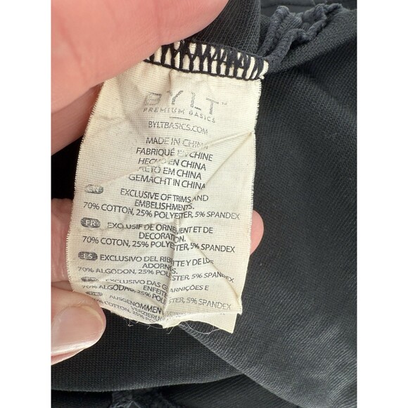 BYLT Premium Basics Signature Black Short Sleeve T-shirt Men's Size XXLARGE - Picture 13 of 13